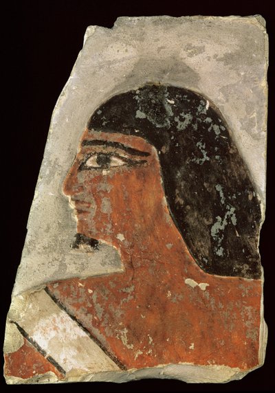 Relief of the Head of a Man by Old Kingdom Egyptian
